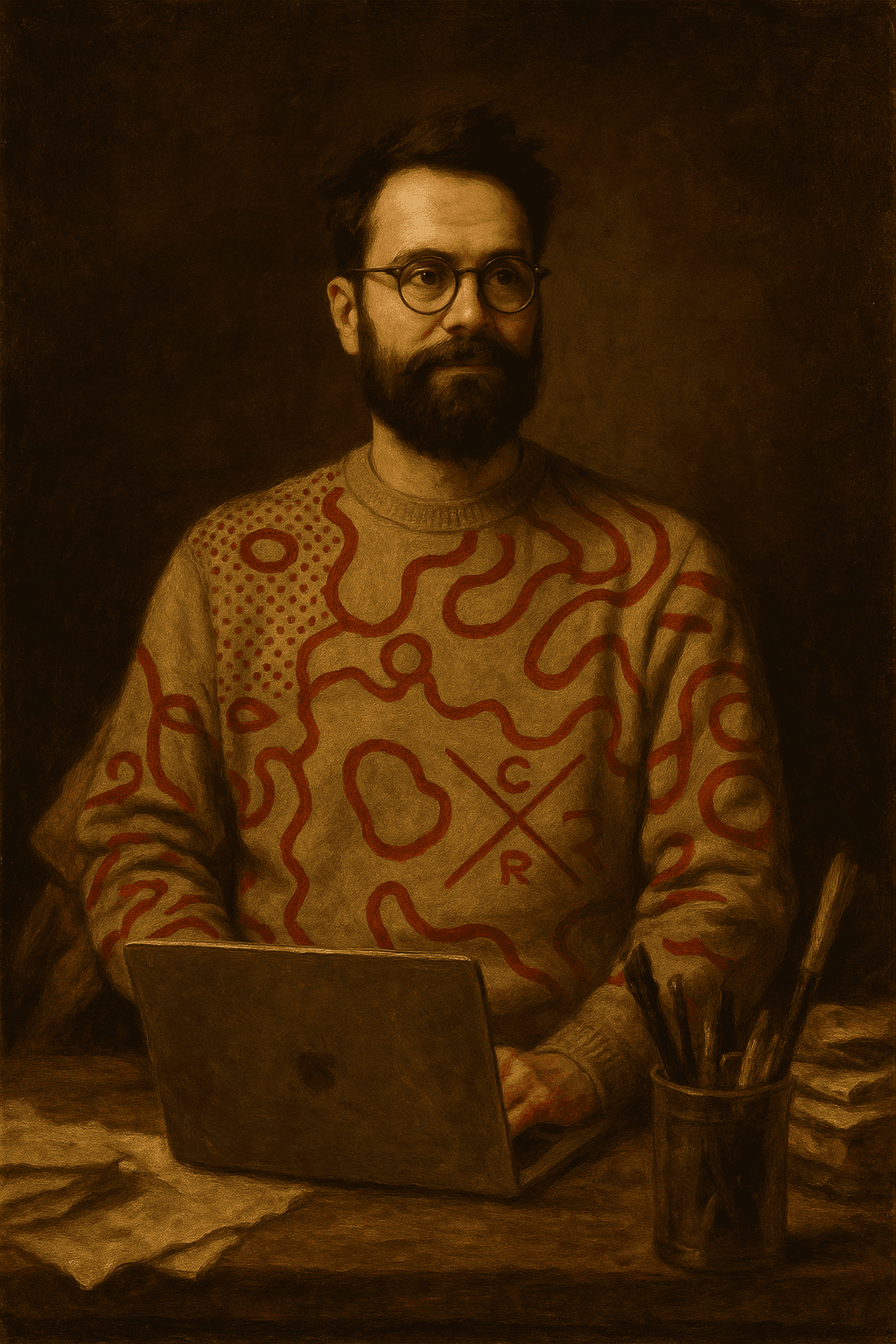 AI remixed portraits